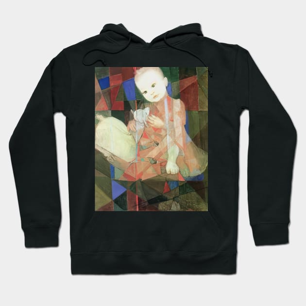 denise com carneiro branco 1961 - Candido Portinari Hoodie by Kollagio